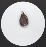 Tumbled Mookaite Tree of Life Pendant in Copper- bak side