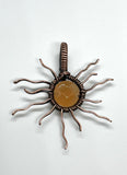 Carnelian Sun Pendant made in Copper. 