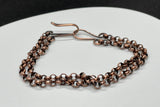 Double Link Solid Copper Bracelet. 