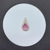 Ruby Pendant in Sterling and Fine Silver
