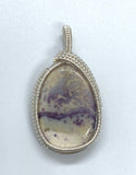 Tiffany Stone Pendant in Sterling and Fine Silver