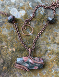 Candlelite and Copper Necklace