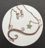 Orangic Copper Star Necklace