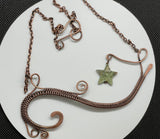 Orangic Copper Star Necklace