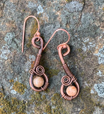 Copper and Autumn Jasper Earrings