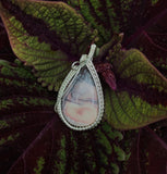 Stunning Sci-fi Jasper Pendant in Sterling Silver