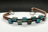 Calsilica and Copper Bracelet