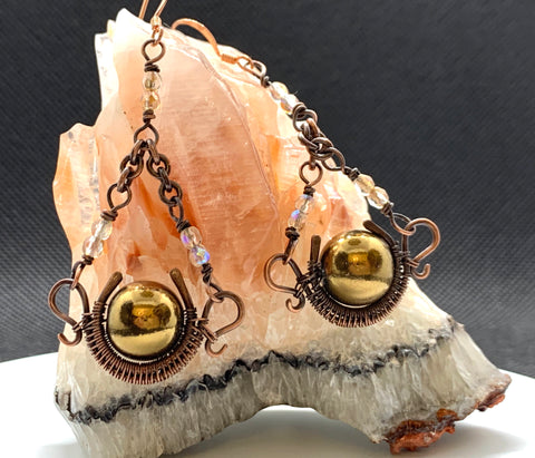 Copper Chalice Earrings