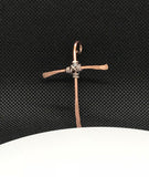 Hammered Copper and Aluminum Cross Pendant