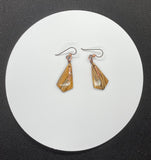 Picture Jasper Earrings with Hammered Copper and Niobium Ear Wires.  