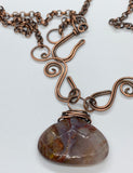 Handmade Copper and Pietersite Necklace