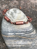Handmade Copper Tube Bracelet - 7 1/2"