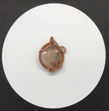 Shimmering Sunstone Pendant in Copper