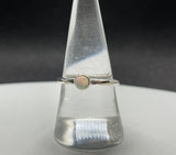 Sterling Silver Opal Ring - Size 8