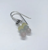 Pastel Quartz and Sterling Silver Earrings