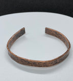Rustic Hammered Solid Copper Cuff Bracelet