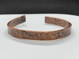Rustic Hammered Solid Copper Cuff Bracelet