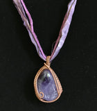 Amethyst and copper necklace
