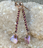 Handmade Copper, Aluminum and Shell Earrings