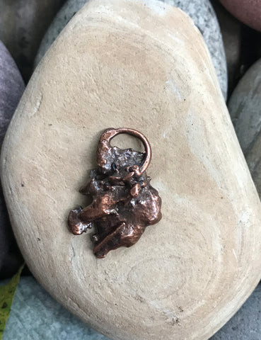 Melted Copper Pendant