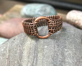 Unisex Woven Copper Ring - Size 11