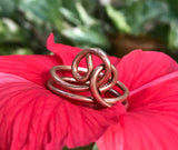 Copper Knot Ring - size 7 1/2