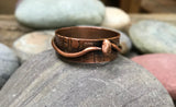 Large Copper Etched Ring