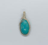 Turquoise Pendant in Sterling Silver