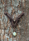 Taking Flight - Woven Copper Necklace