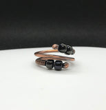 One of a kind handcrafted copper ring