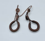 Lightweight, Fun and Versatile Coiled Copper Earrings