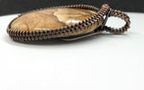Picture Jasper Pendant wrapped in copper