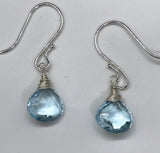 Stunning Sterling Silver and Blue Topaz Earrings