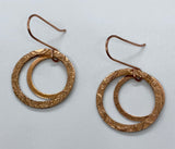 Etched Copper Earrings