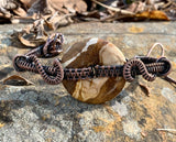 Zebra Jasper Adjustable Bracelet in Copper