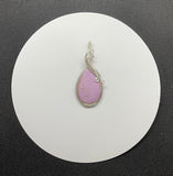 Elegant Lilac Phosphosiderite Pendant in Sterling Silver.  