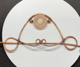 Hair Barrette with Sunstones in Copper