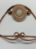 Hair Barrette with Sunstones in Copper