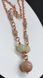 Shimmering Sunstone and Copper Necklace