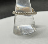Adjustable Wire Wrapped Argentium Silver and Venus Jasper Ring.
