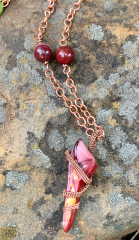 Original Mookaite and Copper Necklace
