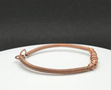Copper Bead and Coiled Copper Bracelet