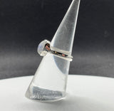 Sterling Silver (.925) Rainbow Moonstone Ring. Lots of Blue Flash in this one!  