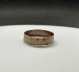 Solid Copper textured ring - in size 11. 