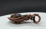 Agni Manitite Tektite Pendant in wire wrapped copper. 