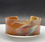 Flame Painted Copper Cuff Bracelet