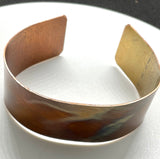 Flame Painted Copper Cuff Bracelet