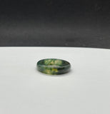 Solid Green Agate Stone Ring.  Size 6. 