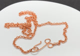 24" Shiny Copper Rolo Chain