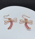Copper Dragon Fly Earrings